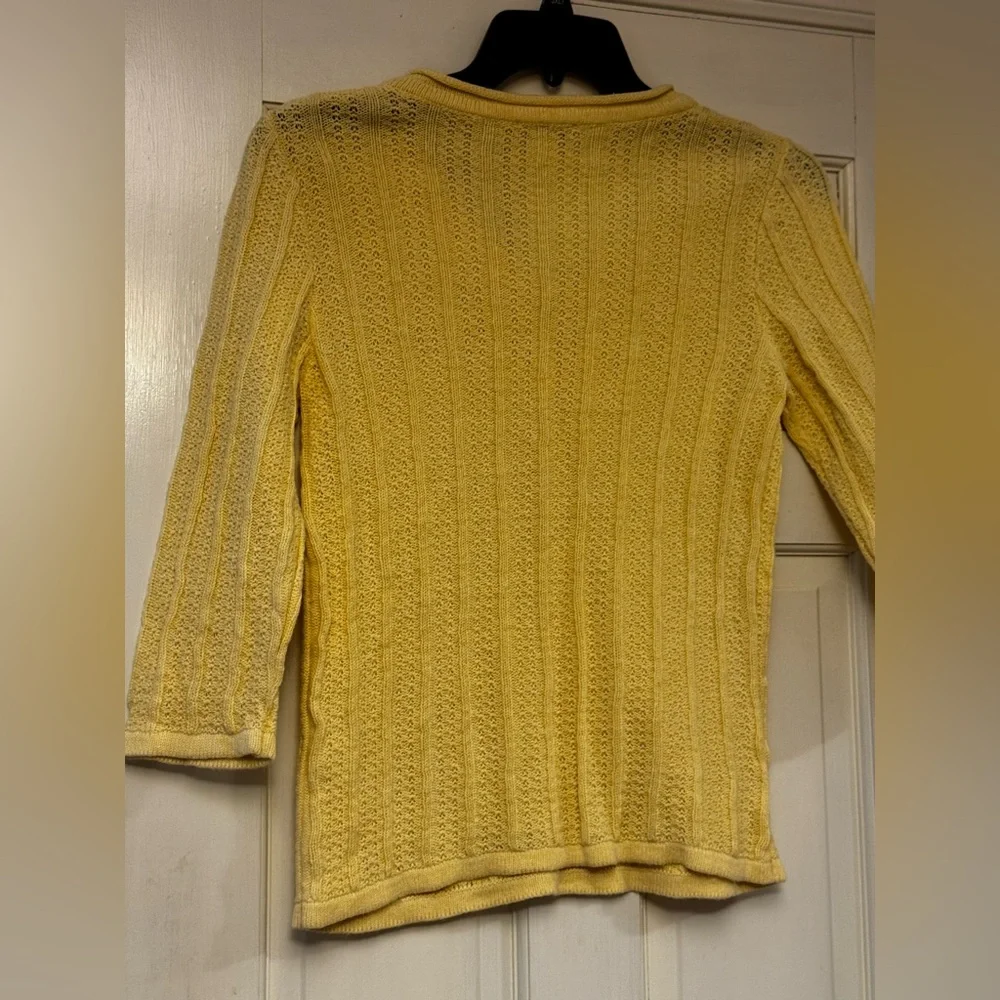 Christopher & Banks Light‎ Yellow V-Neck Sweater